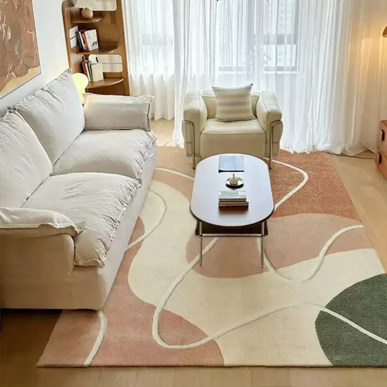 Оригинальный ковёр ART Design из тенселя KV39445-32