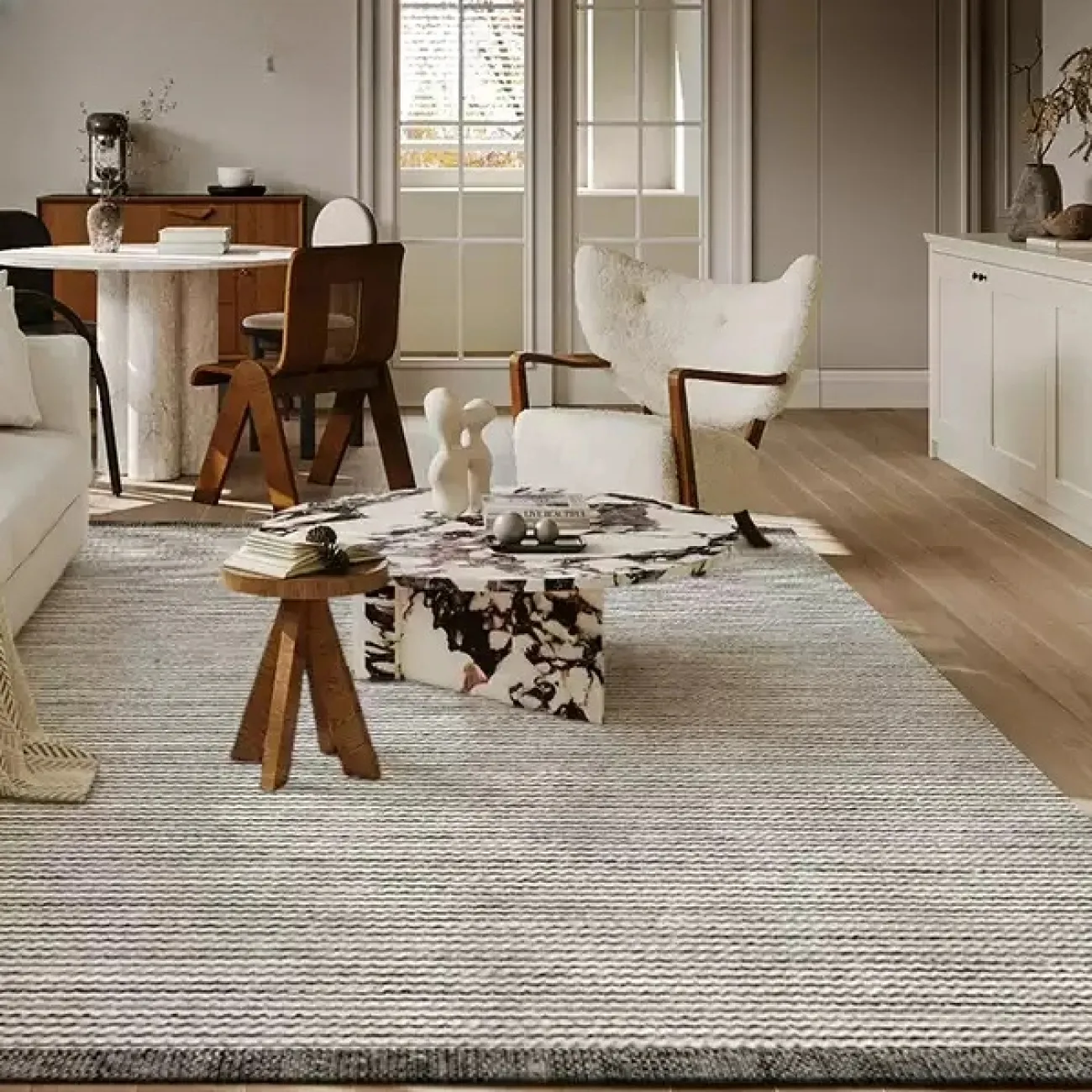 Роскошный ковёр ART Design из премиальной шерсти ручной работы KV39447-32