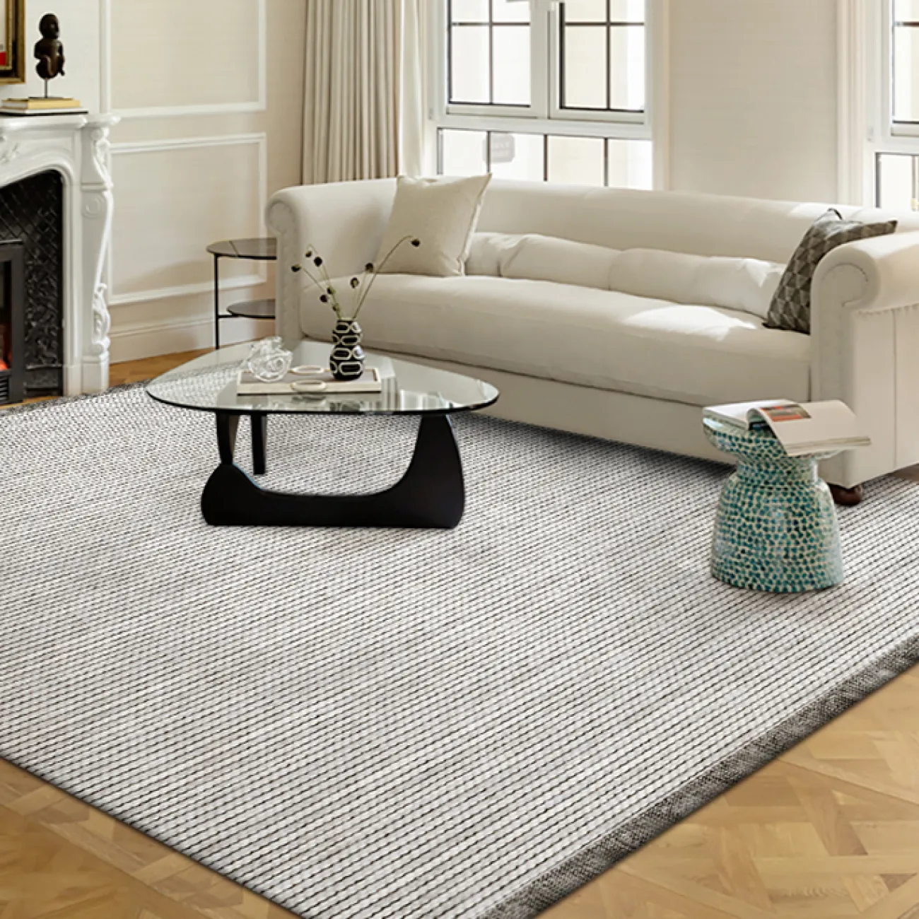 Роскошный ковёр ART Design из премиальной шерсти ручной работы KV39447-32