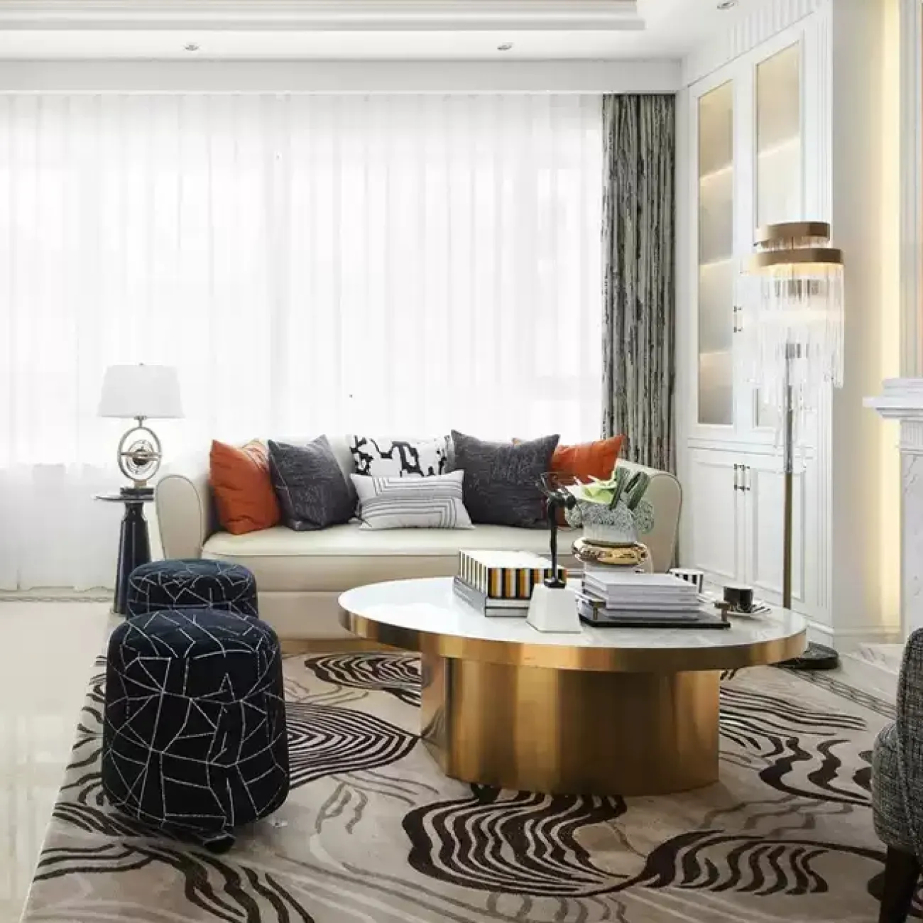 Роскошный ковёр ART Design из премиальной шерсти KV39452-32