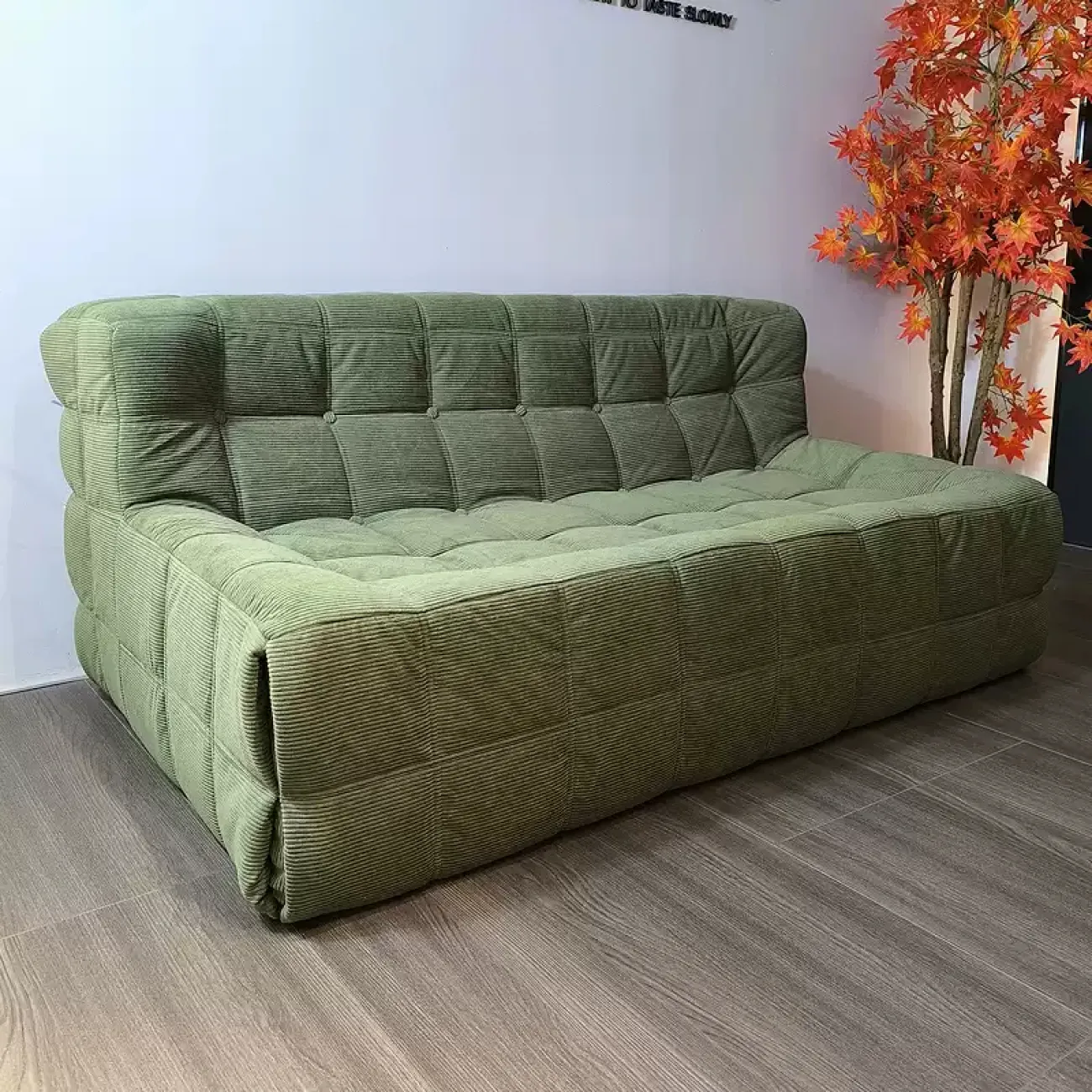 Роскошный бескаркасный диван Simon Compress с обивкой из вельвета DV39456-32