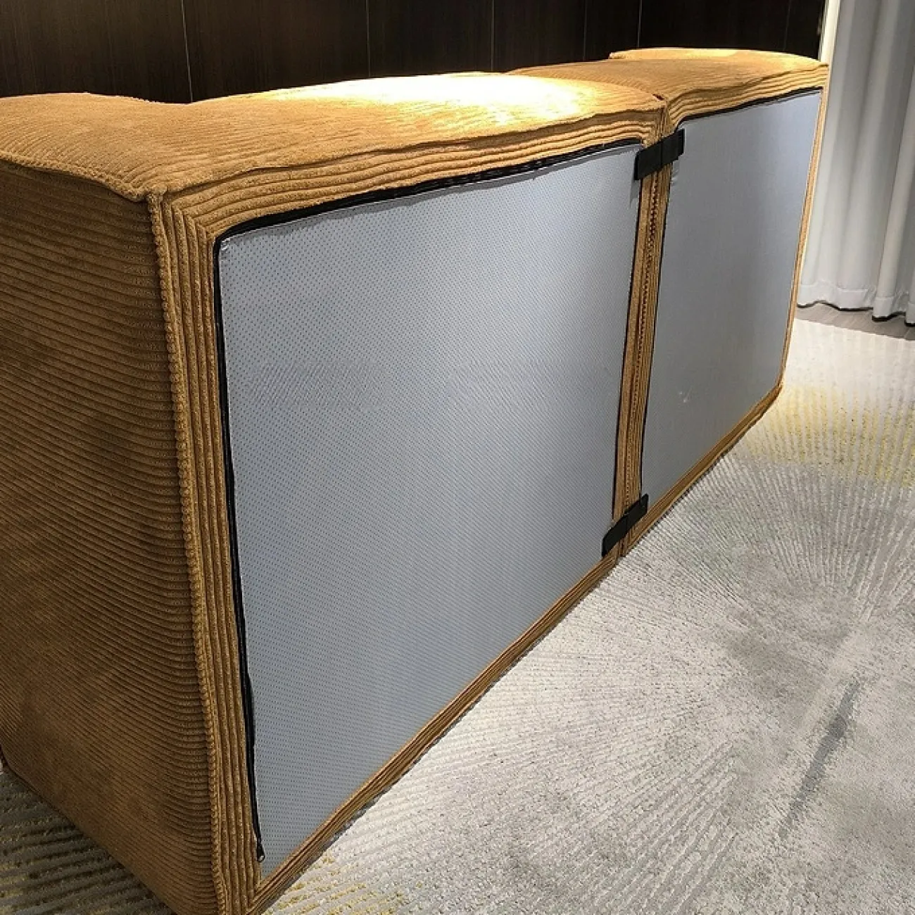 Роскошный бескаркасный диван Simon Compress с обивкой из вельвета DV39457-32