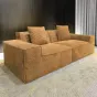 Роскошный бескаркасный диван Simon Compress с обивкой из вельвета DV39457-32