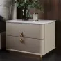 Элегантная прикроватная тумба Wand с мраморной столешницей TB39463-32