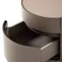 Элегантная прикроватная тумба Wand с кожаной обивкой TB39465-32