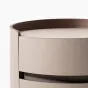 Элегантная прикроватная тумба Wand с кожаной обивкой TB39465-32