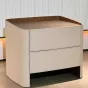 Элегантная прикроватная тумба Wand с кожаной обивкой TB39466-32