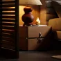 Элегантная прикроватная тумба Wand с кожаной обивкой TB39468-32