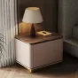 Элегантная прикроватная тумба Wand с кожаной обивкой TB39469-32