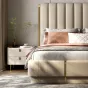 Роскошная двухспальная кровать Wand с кожаной обивкой KR39472-32