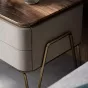 Элегантная прикроватная тумба Wand с кожаной обивкой TB39474-32