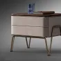 Элегантная прикроватная тумба Wand с кожаной обивкой TB39474-32