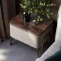 Элегантная прикроватная тумба Wand с кожаной обивкой TB39474-32