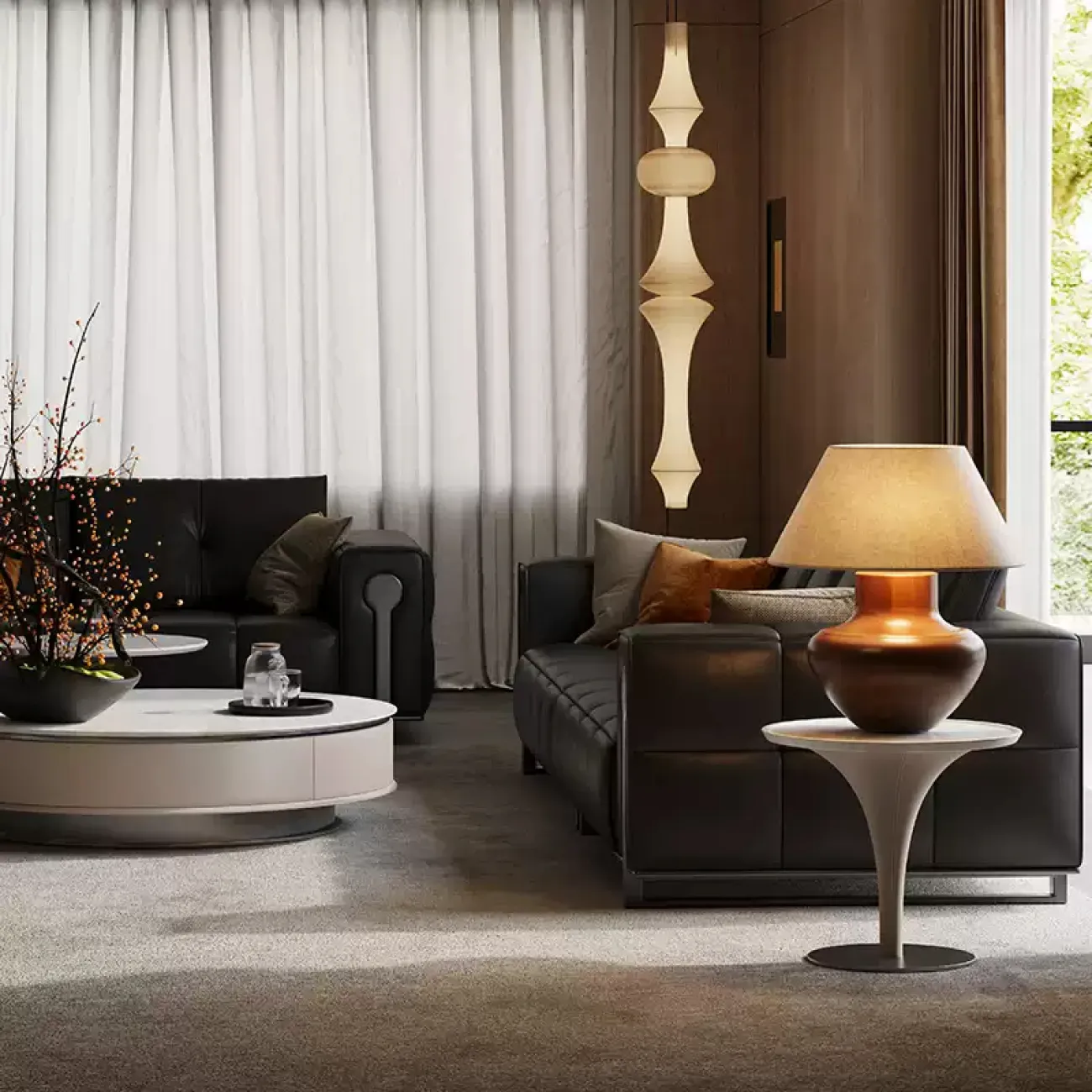 Роскошный диван Wand из разных видов кожи DV39476-32