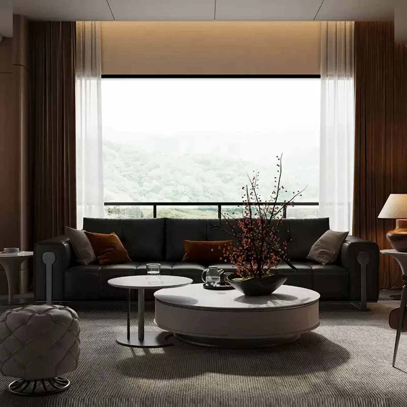 Роскошный диван Wand из разных видов кожи DV39476-32