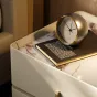 Элегантная прикроватная тумба Wand с кожаной обивкой TB39478-32