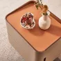 Элегантная прикроватная тумба Wand с кожаной обивкой TB39479-32
