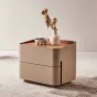 Элегантная прикроватная тумба Wand с кожаной обивкой TB39479-32