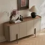 Роскошный комод Wand с кожаной обивкой KD39480-32