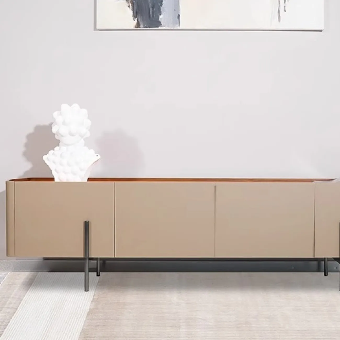 Роскошная тумба под телевизор Wand с кожаной обивкой TB39483-32