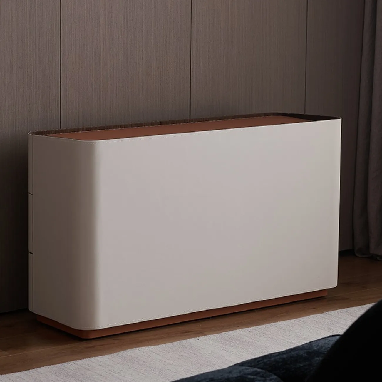 Практичный комод Wand обитый кожей KD39486-32 Практичный комод Wand обитый кожей KD39486-32