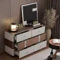 Практичный комод Wand обитый кожей KD39488-32