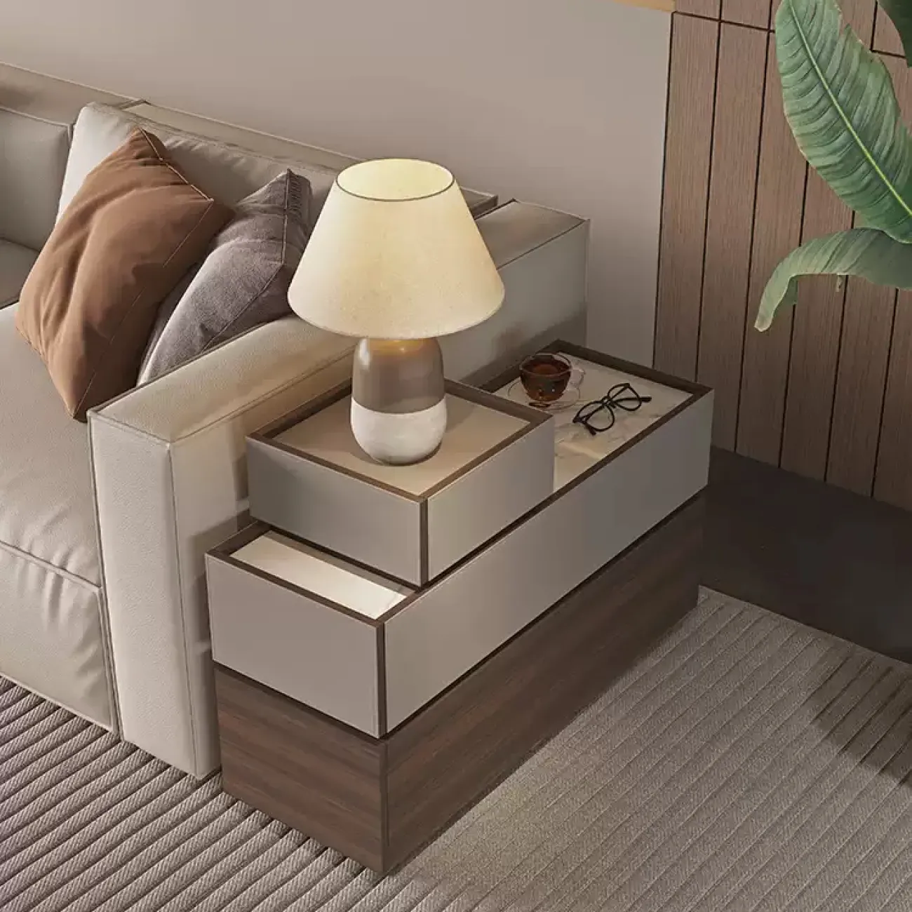 Практичный комод Wand с боковыми выдвижными ящиками KD39491-32 Практичный комод Wand с боковыми выдвижными ящиками KD39491-32