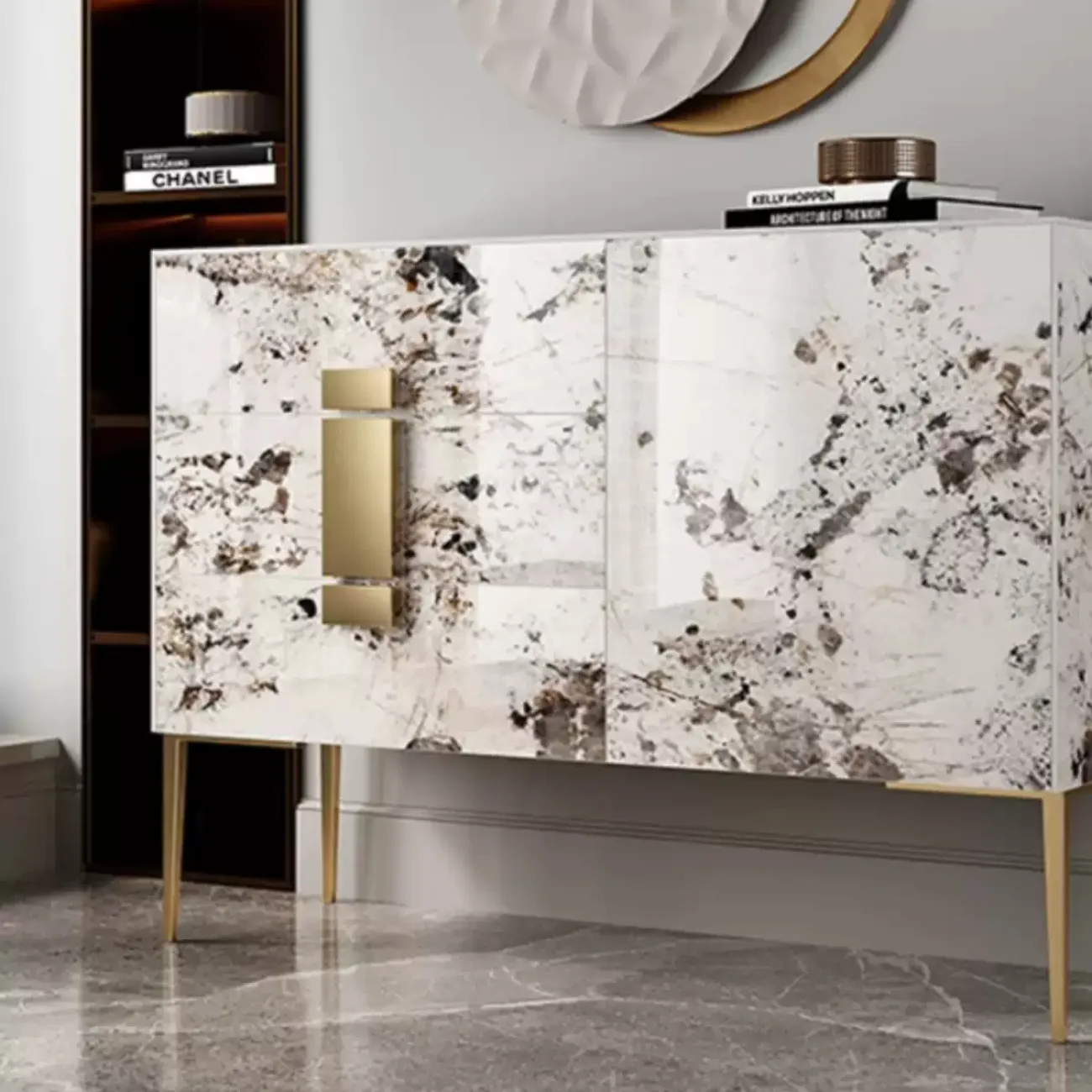 Роскошный комод Wand с отделкой каменной плитой  BF39519-32 