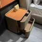 Элегантная прикроватная тумба Wand с кожаной обивкой TB39523-32