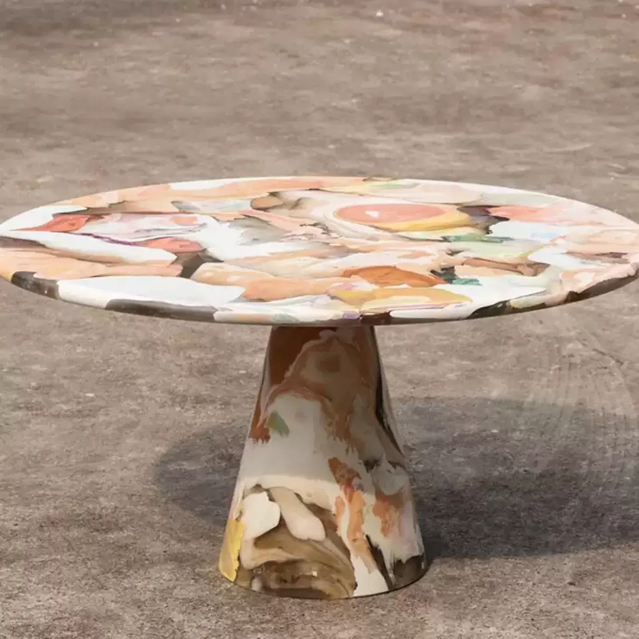 Дизайнерский журнальный столик Wand из стеклопластика JS39526-32