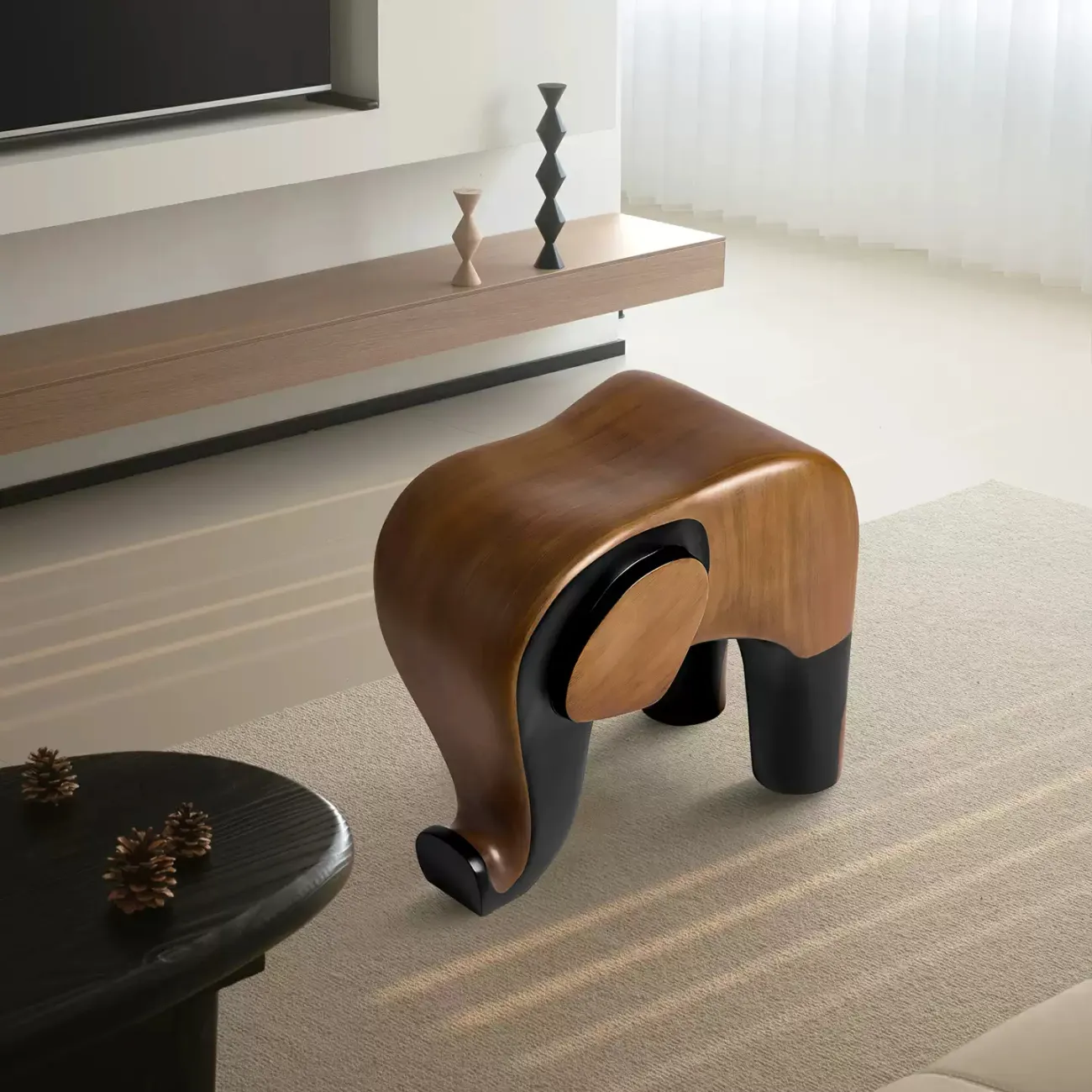 Деревянный табурет "Слонёнок" Minicum ручной работы TB39540-32