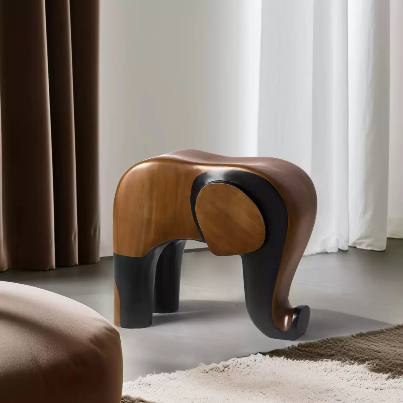 Деревянный табурет "Слонёнок" Minicum ручной работы TB39540-32