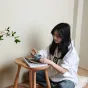 Элегантный табурет Minicum из дерева ясеня TB39556-32