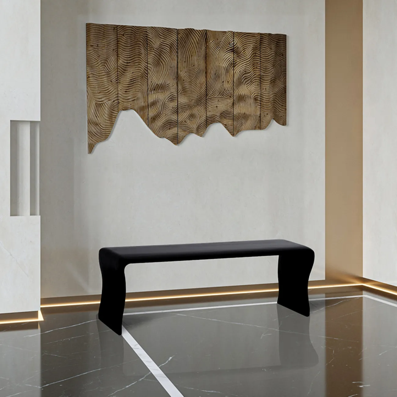 Оригинальная скамейка Minicum ручной работы из ясеня SK39558-32