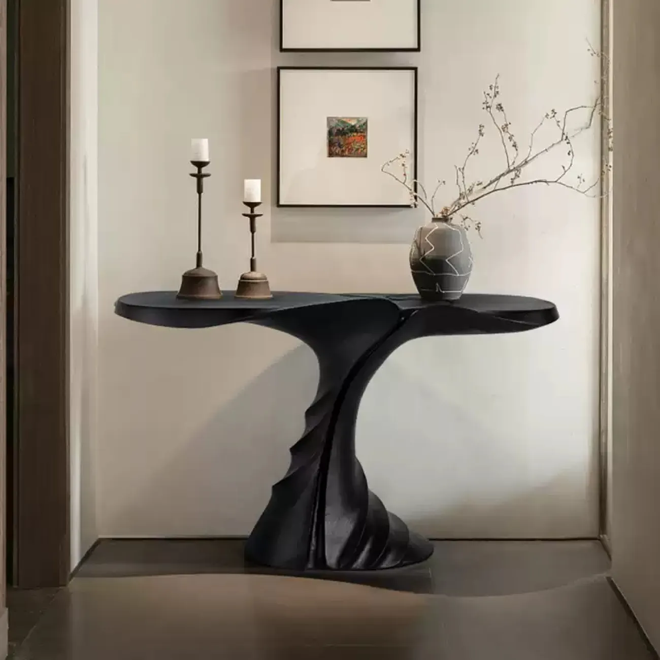 Изящный приставной столик Minicum ручной работы из дерева PS39562-32