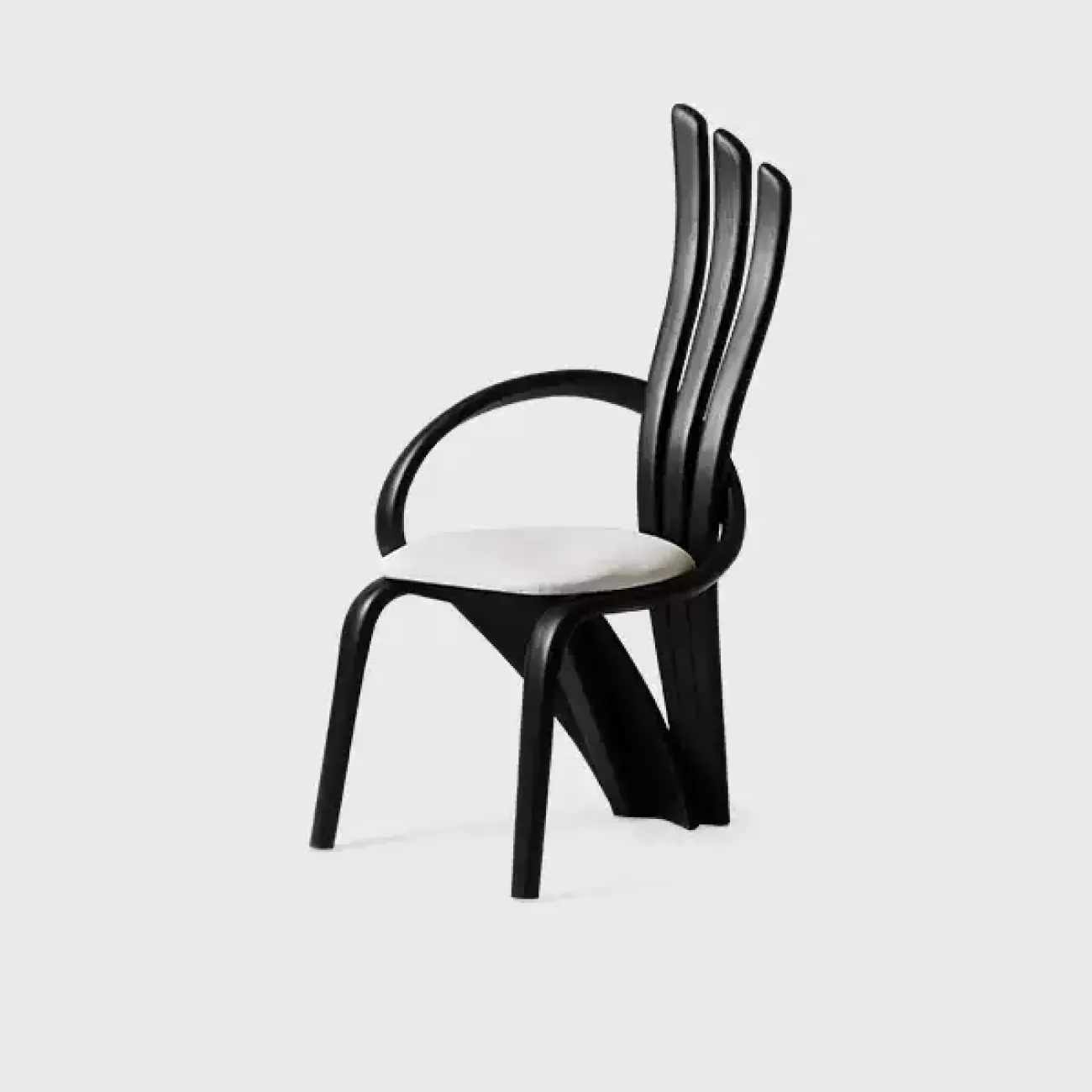 Элегантный обеденный стул Minicum из дерева и кожи OS39565-32