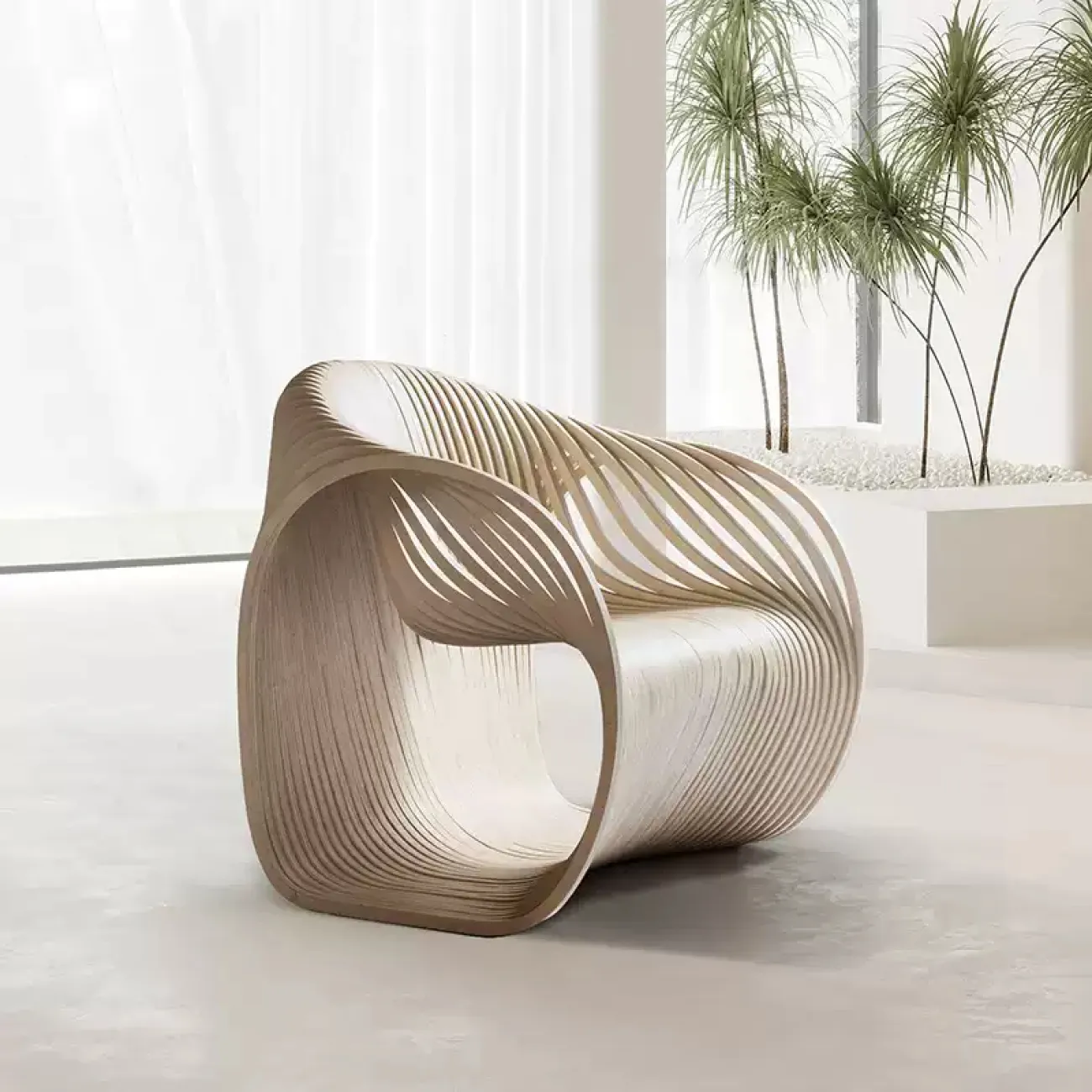 Дизайнерское кресло Minicum из берёзы KR39583-32 Дизайнерское кресло Minicum из берёзы KR39583-32