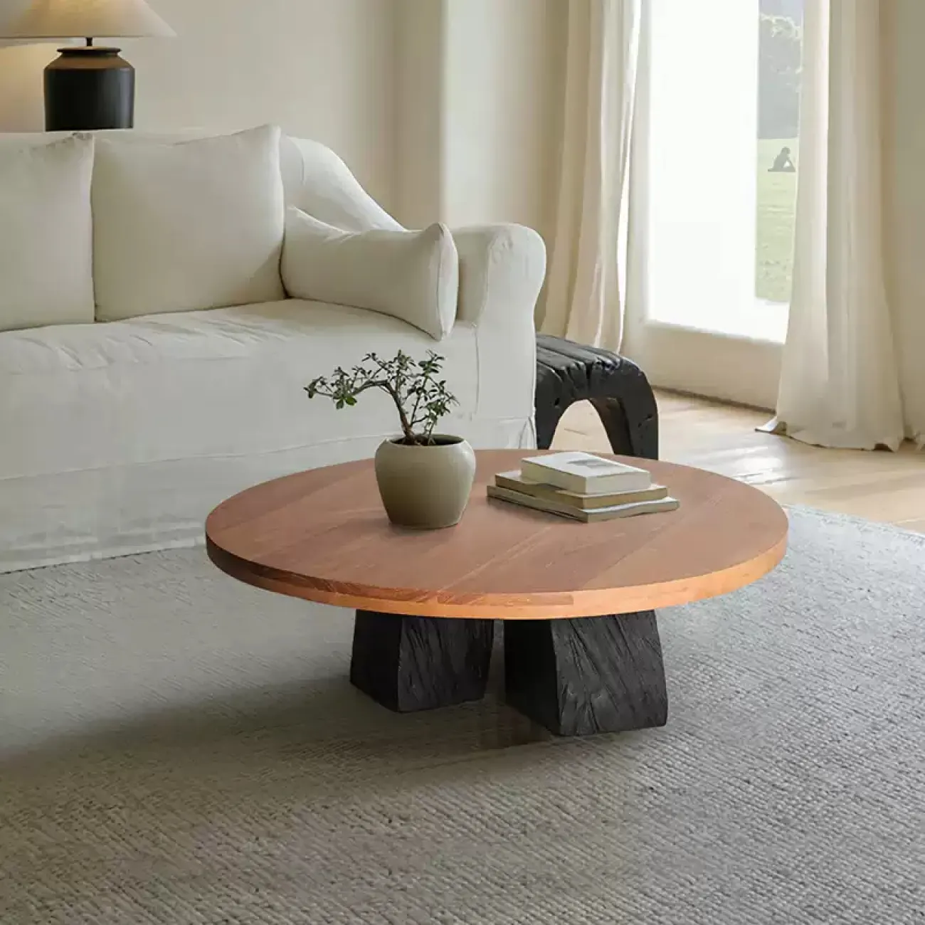 Роскошный журнальный столик Minicum из дерева ручной работы JS39597-32