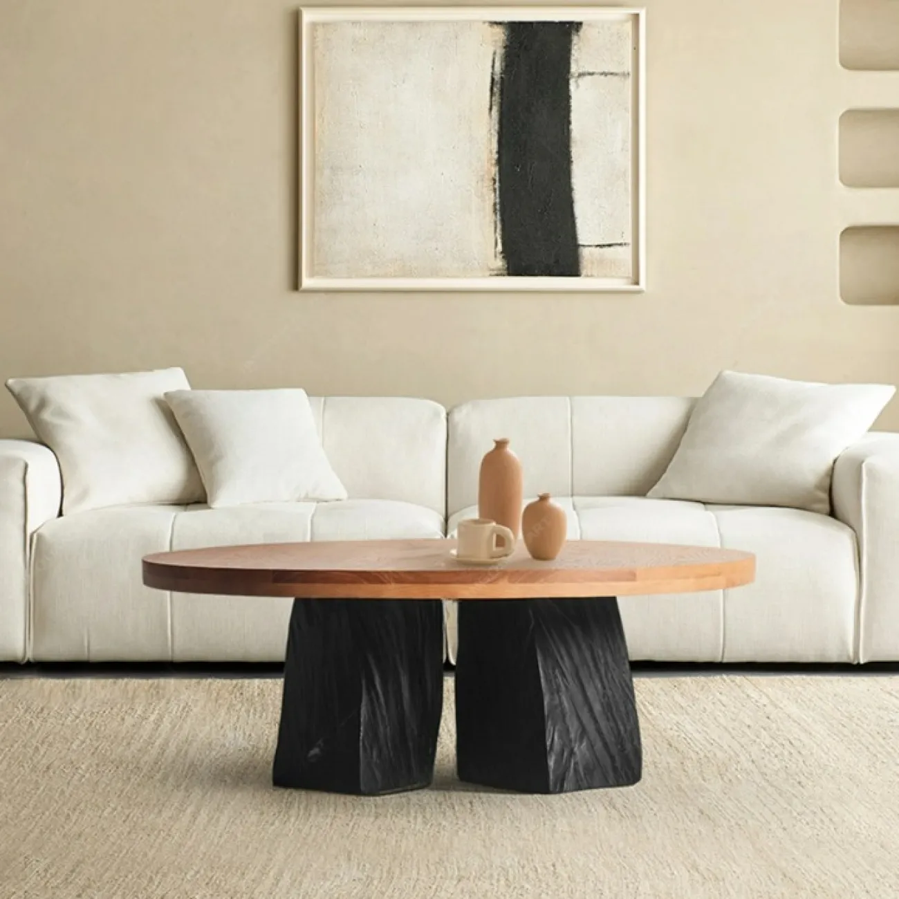 Роскошный журнальный столик Minicum из дерева ручной работы JS39597-32