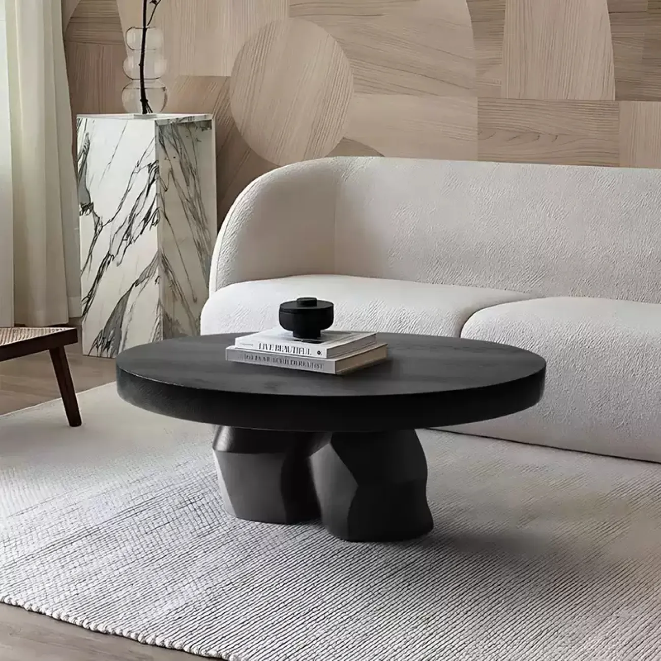 Роскошный журнальный столик Minicum из дерева ручной работы JS39598-32 Роскошный журнальный столик Minicum из дерева ручной работы JS39598-32