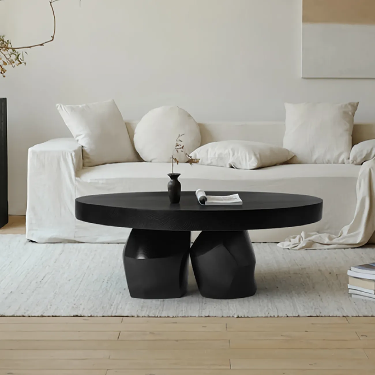 Роскошный журнальный столик Minicum из дерева ручной работы JS39598-32 Роскошный журнальный столик Minicum из дерева ручной работы JS39598-32