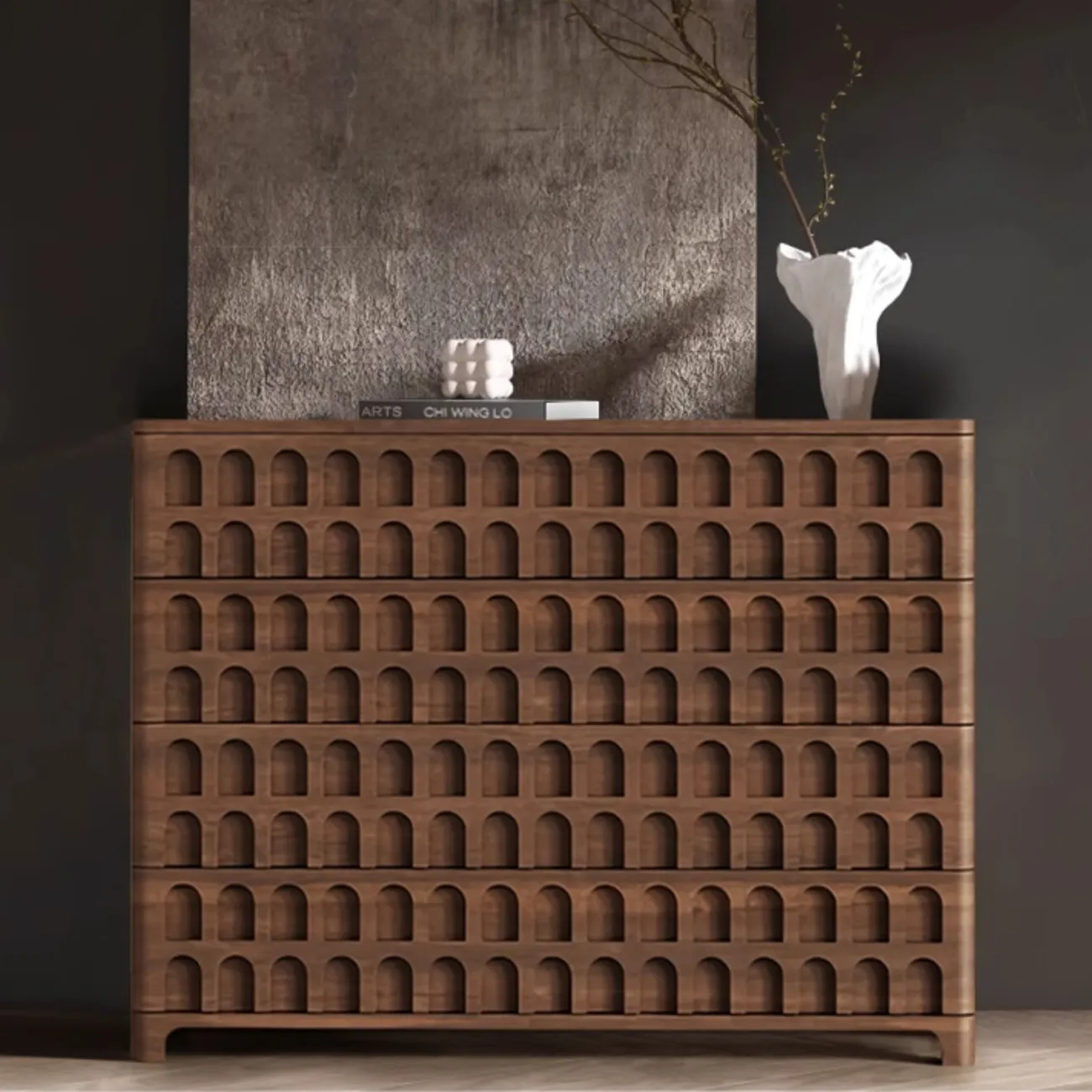 Роскошный резной комод Minicum ручной работы из дерева KD39601-32