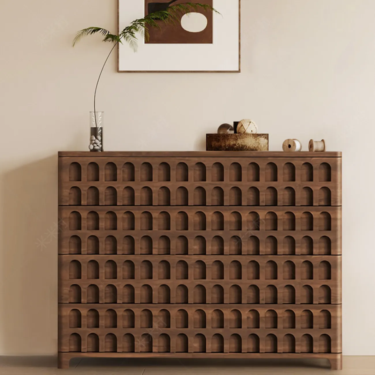 Роскошный резной комод Minicum ручной работы из дерева KD39601-32