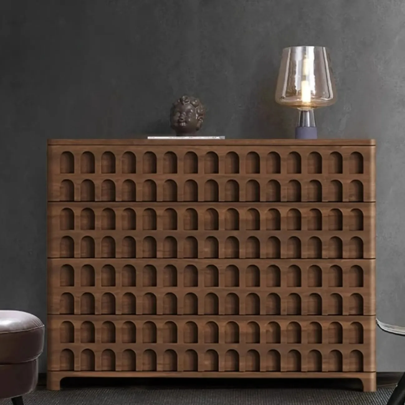 Роскошный резной комод Minicum ручной работы из дерева KD39601-32