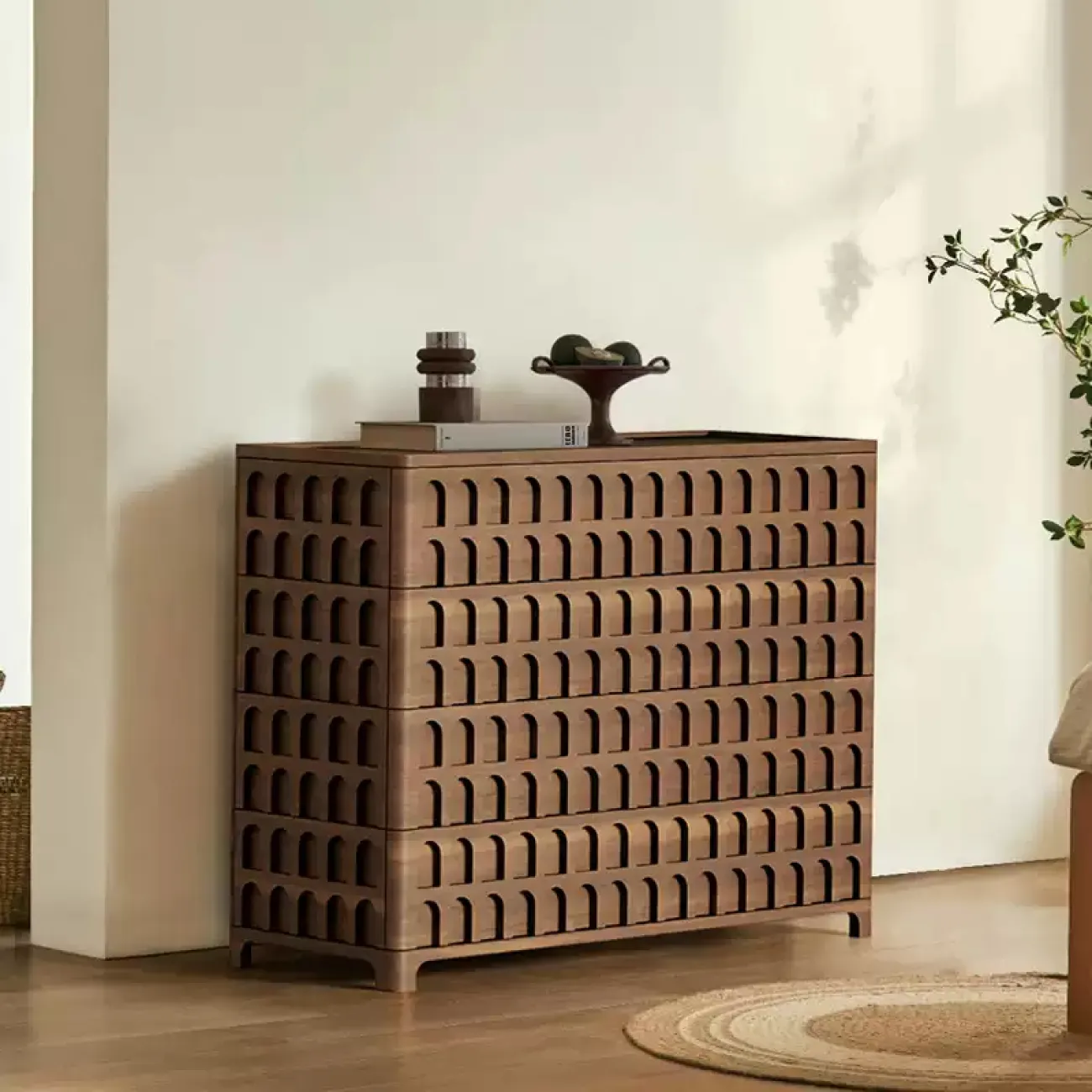 Роскошный резной комод Minicum ручной работы из дерева KD39601-32