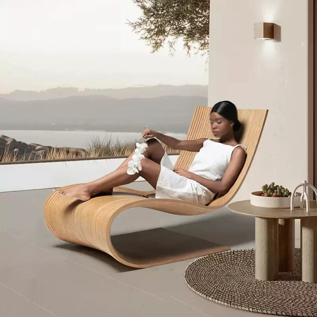 Дизайнерское кресло Minicum из берёзы KR39609-32