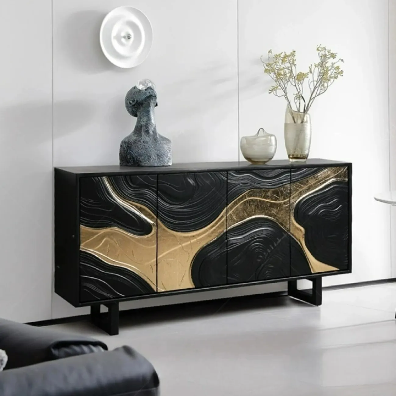 Роскошный резной комод Minicum ручной работы из дерева KD39611-32