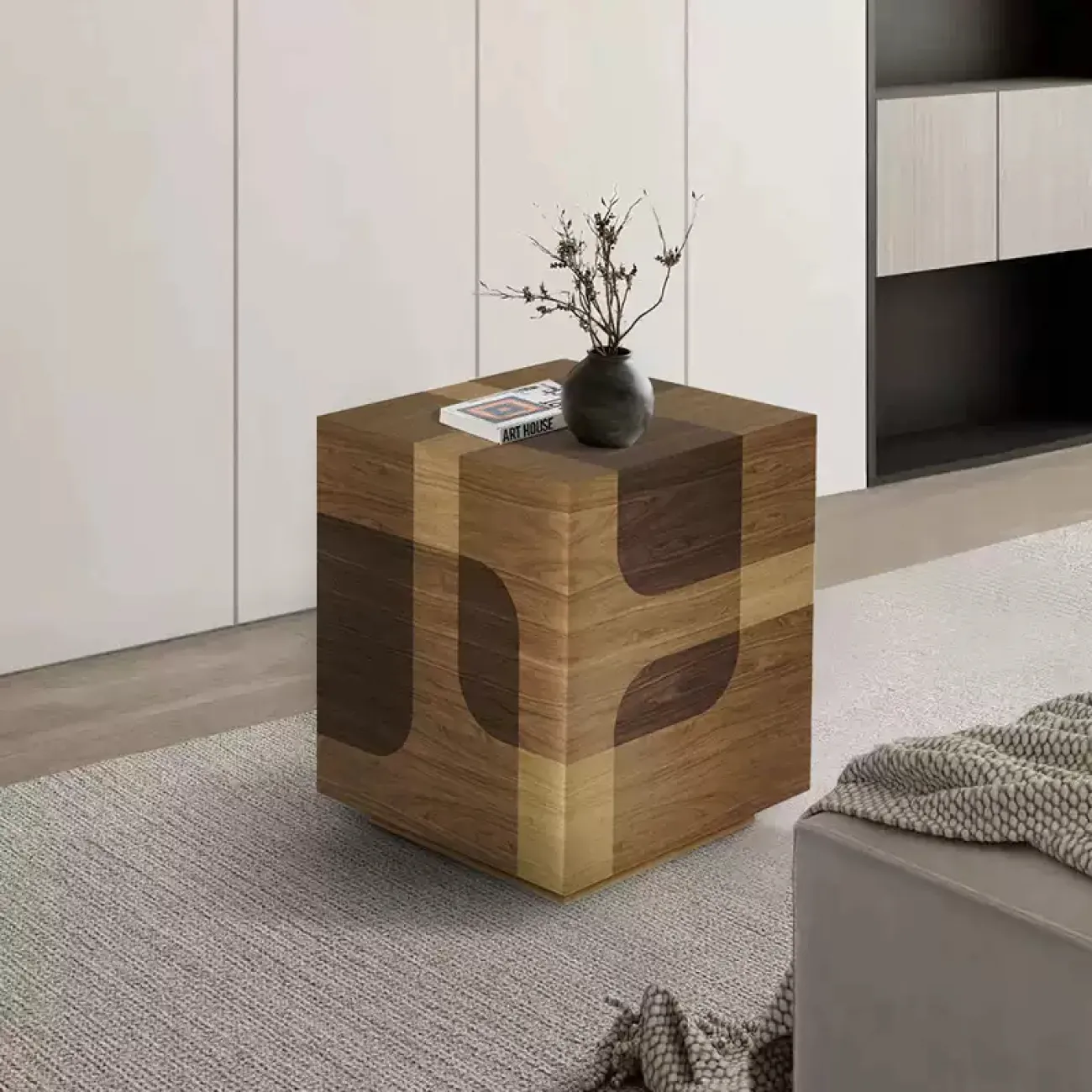 Оригинальная прикроватная тумба Minicum из дерева PT39614-32