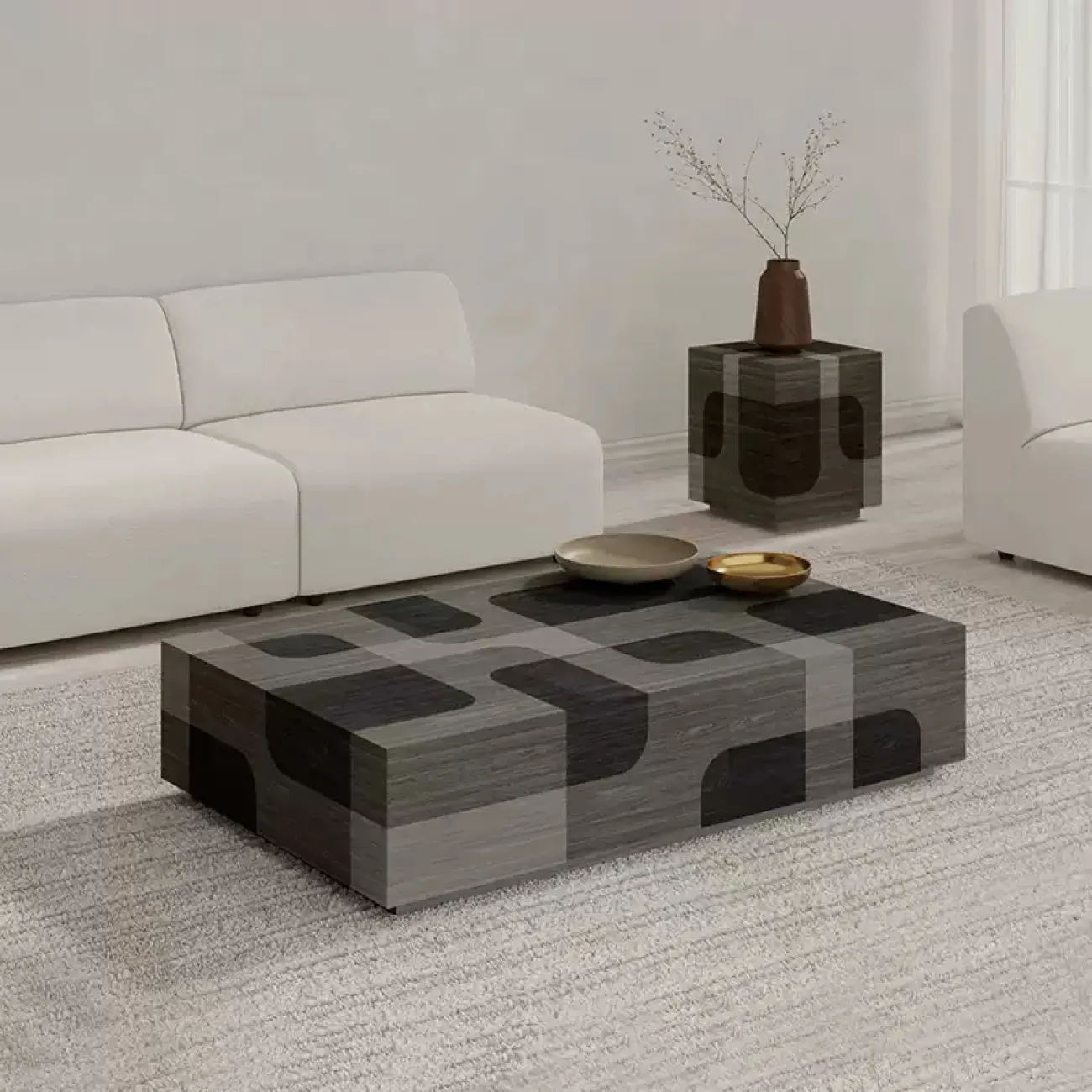 Роскошный журнальный стол Minicum из дерева JS39615-32