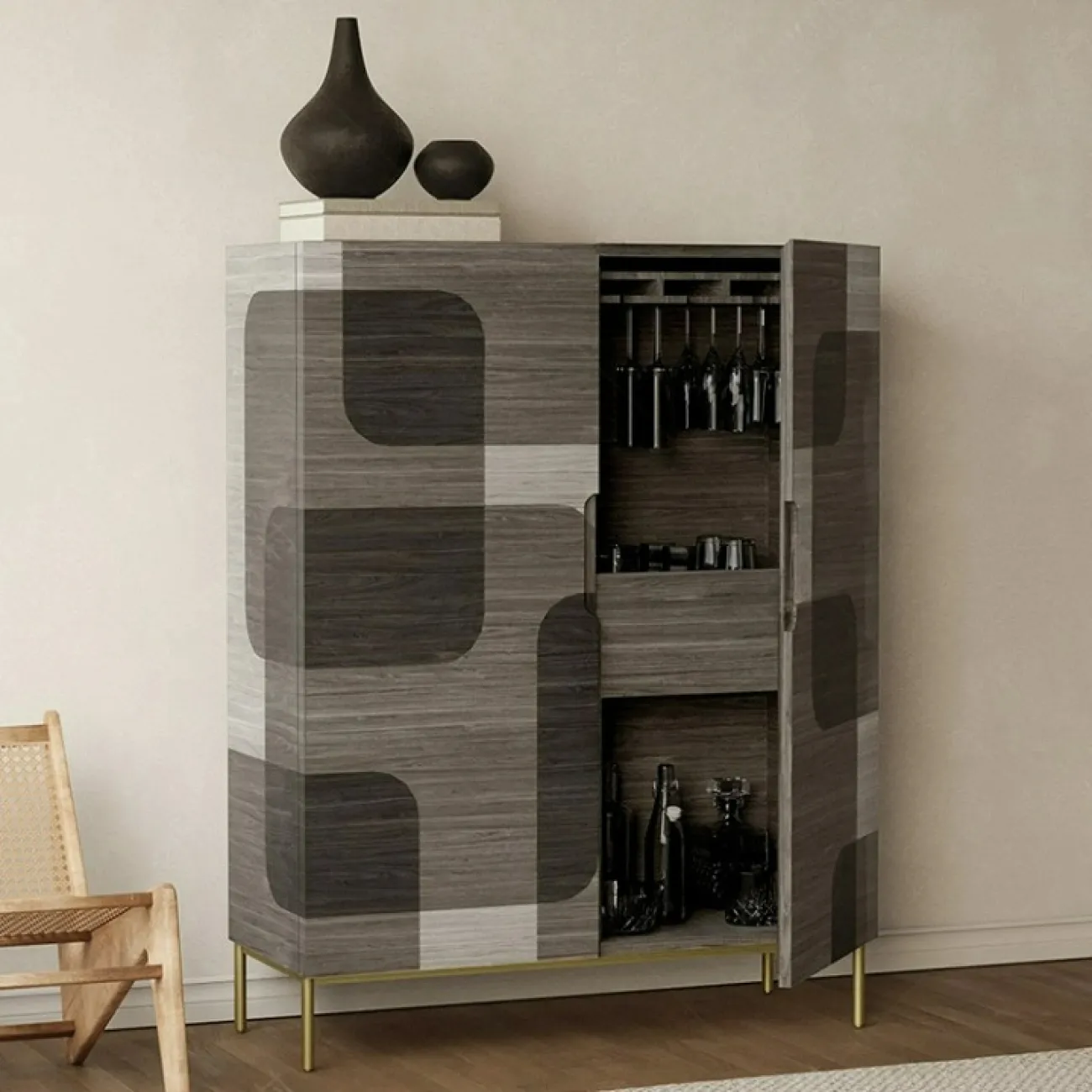 Роскошный сервант Minicum из дерева SV39616-32